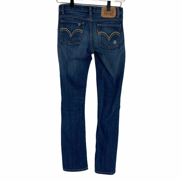 Levi’s Girls Jeans Boyfriend 8 Regular Distressed - Picture 2 of 8